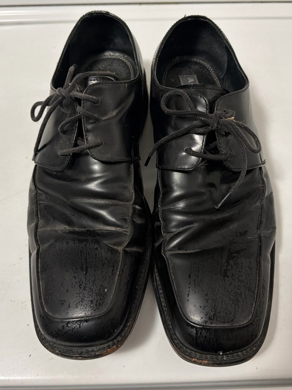 Classic Black Leather Derby Shoes - Lace-Up Dress Oxfords